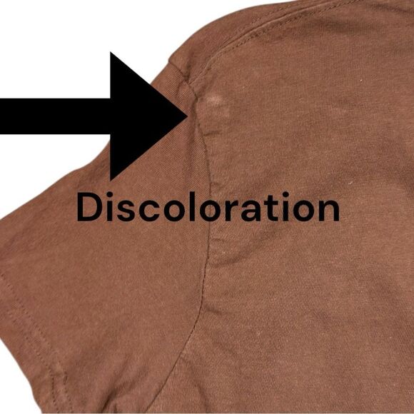 Steve & Barry's Brown and White Short Sleeve Tee Sz L - Picture 8 of 9